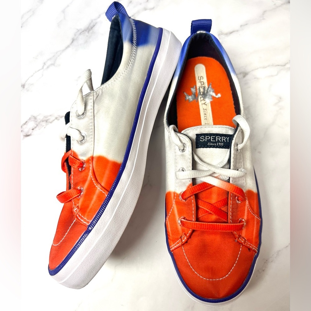 Sperry x Popsicle Crest Vibe Firecracker Blue Sneakers Women Size 8.5 - STS86986